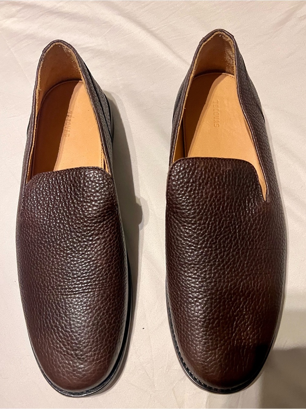 Tecovas “The Monterrey” Slip-On — Hickory Bison leather BRAND NEW